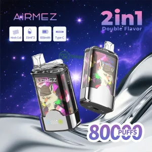 Airmez FOX 2IN1 80K | Dual Flavors with Mesh Coil & Type-C Charging