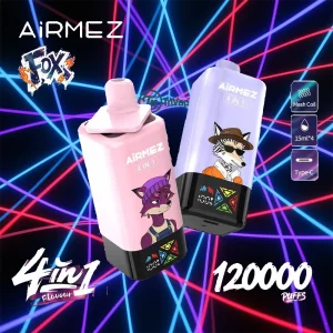 Airmez FOX 4IN1 120K | 4-in-1 Flavors with Mesh Coil & Screen Display