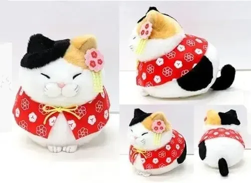 Amuse Mustache Manju Hannarimi-san Soft Plush Figure 5.5 Inch