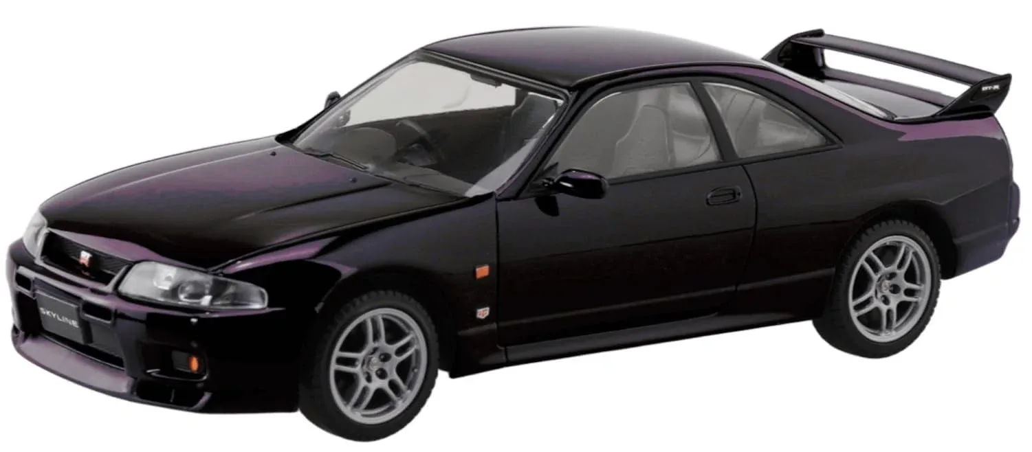 Aoshima Rakupla 1/32 Nissan R33 GT-R Midnight Purple Model Kit