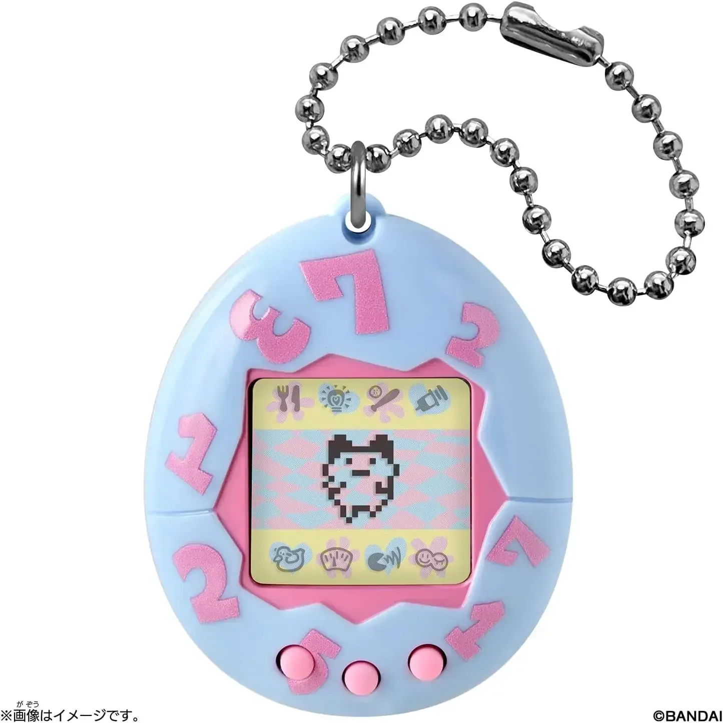 Bandai Original Tamagotchi Virtual Pet Gen1 Light Blue Game Toy - Image 2