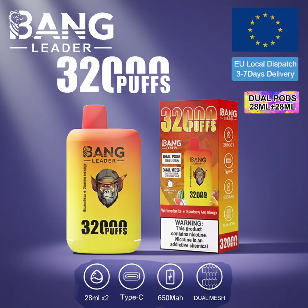Bang Leader 32K – 32,000 Puffs, 1.0 Ohm Mesh Core,Supports OEM/ODM Services - Image 2