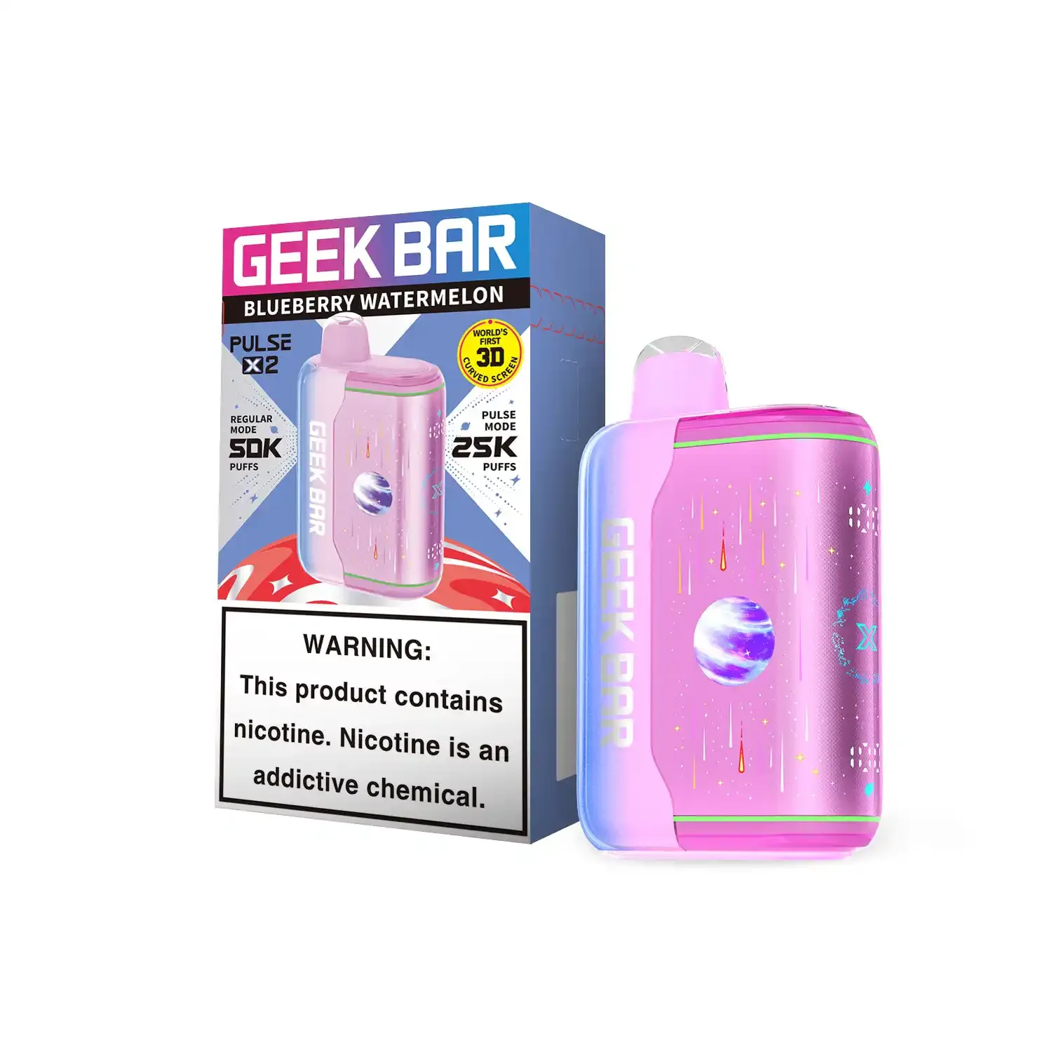 Blueberry Watermelon - Geek Bar Pulse X 2 50k Disposable Vape