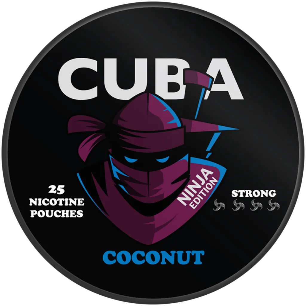 Cuba Ninja Coconut Nicotine Pouches 16mg (5 Pack)