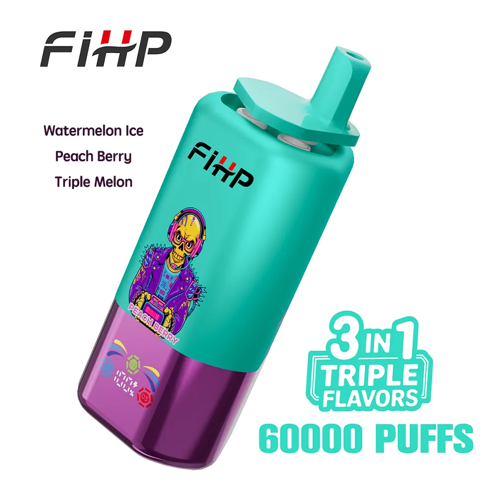 FiHP 60000 Triple Flavors | 3 in 1 Flavor & 60000 Puffs & Dual Mesh Coil Disposable Vapes - Image 2