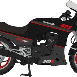 Hasegawa Kawasaki GPZ900R A5 1988 1/12 Plastic Assembly Kit