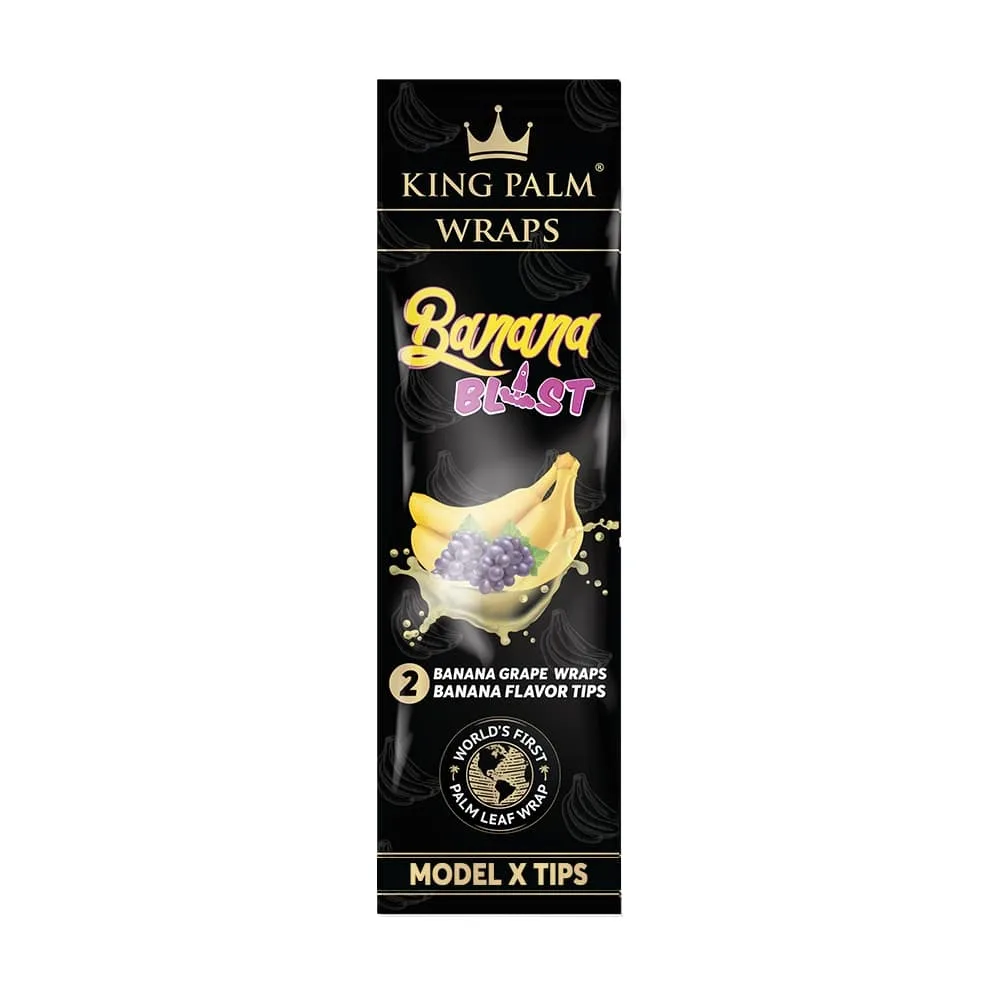 KING PALM- 2PK HEMP WRAPS- BANANA BLAST