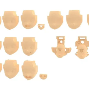 Kotobukiya Megami Device Msg 05 Face Set Sol Skin Color A 19mm Model Kit