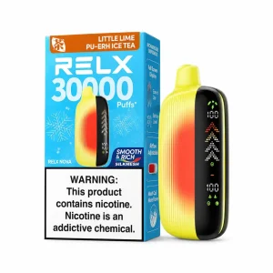 Little Lime Pu-erh Ice Tea - RELX Nova Silkmesh 30k Disposable Vape