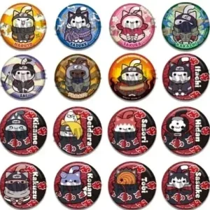 MegaHouse Naruto Shippuden Nyaruto Badge Collection 2 Box of 16