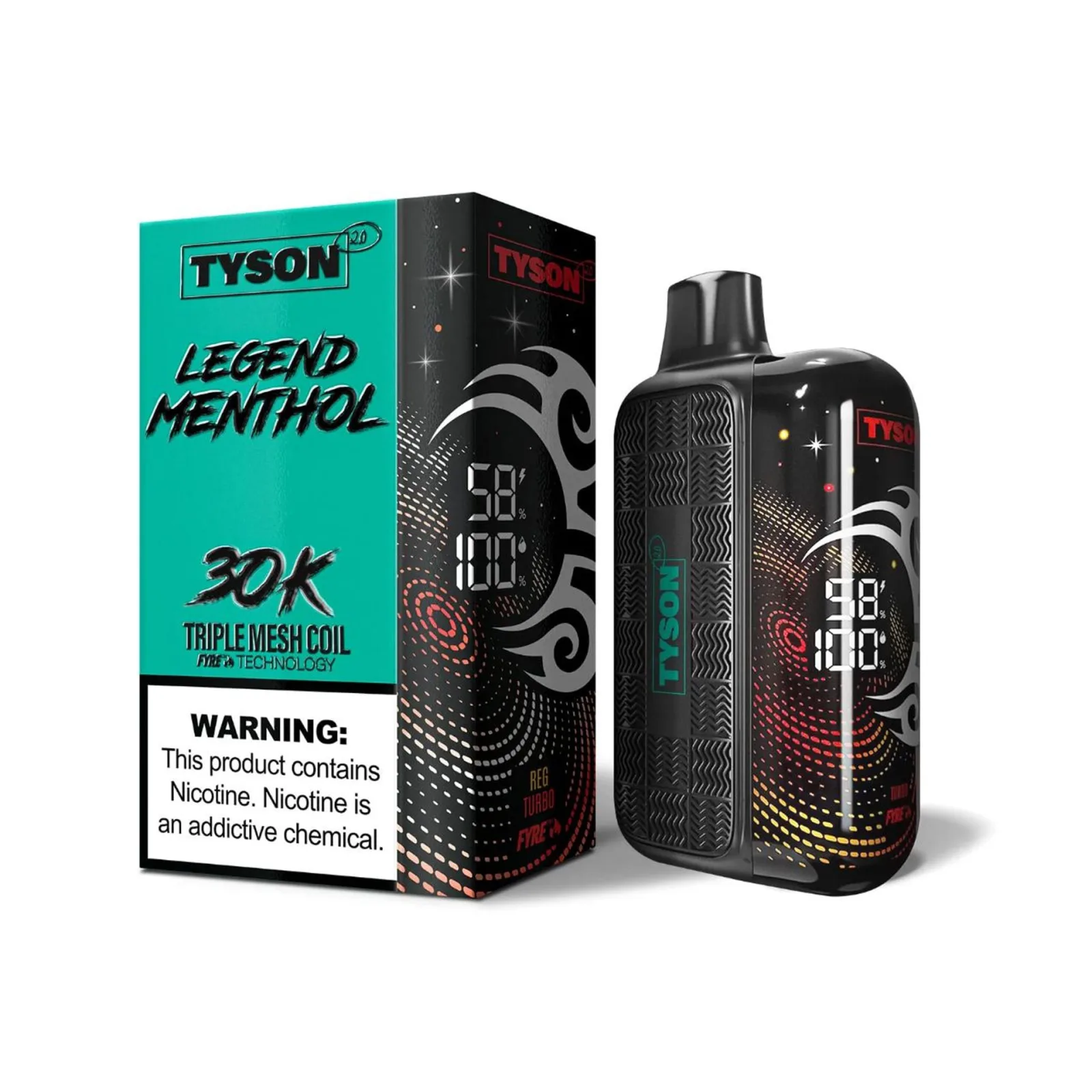 Menthol Green Tyson 2.0 Legend 30K