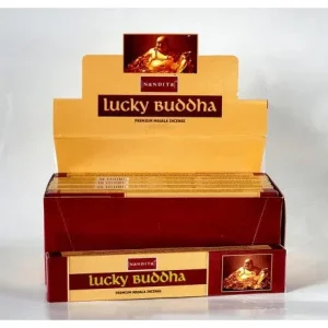Nandita - Lucky Buddha Incense Natural & Organic Hand-rolled Masala Incense Sticks 15g