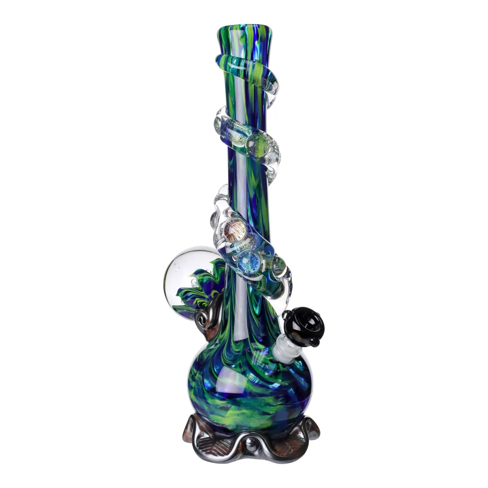 Noble Glass Chromatic Marble Bong - 14in - Image 2
