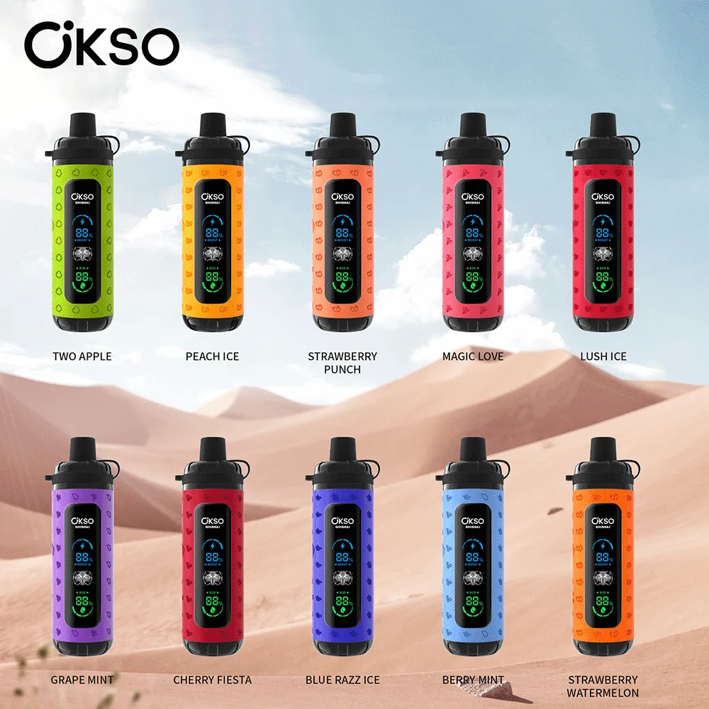OKSO Shisha Max 40K – 40,000 Puffs, Mesh Coil, LED Display & Adjustable Airflow | Buy Now