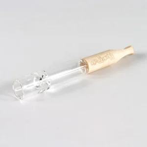 One Hitter Glass W/ Bamboo Tip