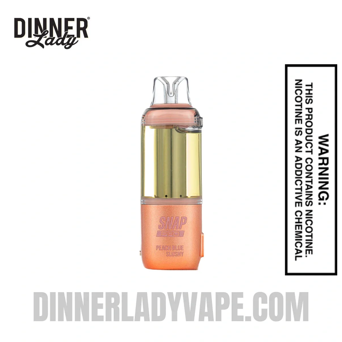 Peach Blue Slushy Dinner Lady Snap Pro 35K Disposable Vape Pod
