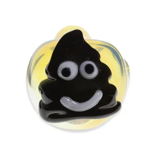 Poo Emoji Pipe 5" Chameleon Glass - Image 2