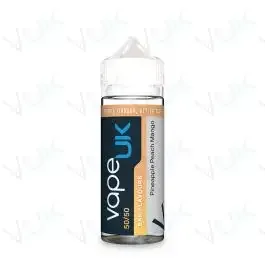 Vape UK 50/50 Bar Flavours Pineapple Peach Mango 100ml