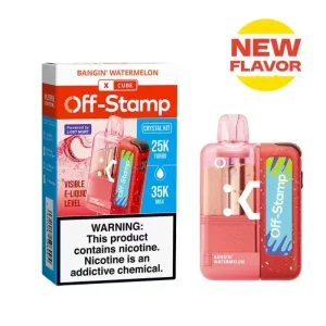 Off-Stamp X-CUBE Crystal 35K Disposable Kit (5%, 35000 Puffs) - Bangin' Watermelon