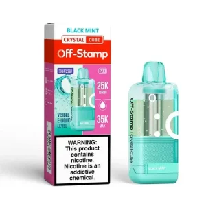 Off-Stamp X-CUBE Crystal 35K Disposable Kit (5%, 35000 Puffs) - Black Mint*