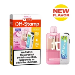 Off-Stamp X-CUBE Crystal 35K Disposable Kit (5%, 35000 Puffs) - Vanilla