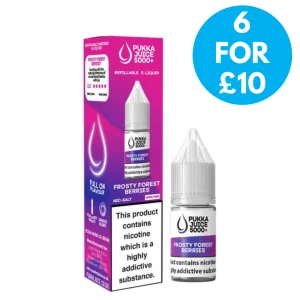 20mg Pukka Juice 5000+ 10ml Bar Nic Salts (50VG/50PG)