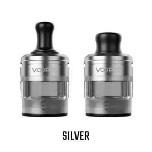 VOOPOO PnP X Empty Replacement Pod Cartridge (Pack of 2) - Silver-MTL Version