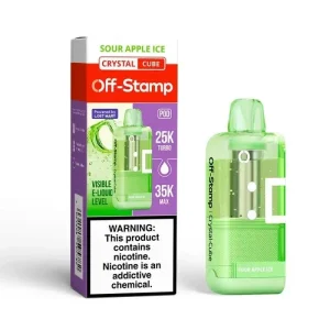 Off-Stamp X-CUBE Crystal 35K Disposable Kit (5%, 35000 Puffs) - Sour Apple Ice*
