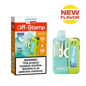Off-Stamp X-CUBE Crystal 35K Disposable Kit (5%, 35000 Puffs) - Miami Mint