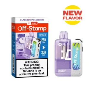 Off-Stamp X-CUBE Crystal 35K Disposable Kit (5%, 35000 Puffs) - Blackberry Blueberry
