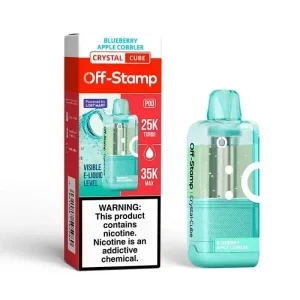 Off-Stamp X-CUBE Crystal 35K Disposable Kit (5%, 35000 Puffs) - Blueberry Apple Cobbler*