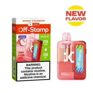 Off-Stamp X-CUBE Crystal 35K Disposable Kit (5%, 35000 Puffs) - Bangin' Strawberry