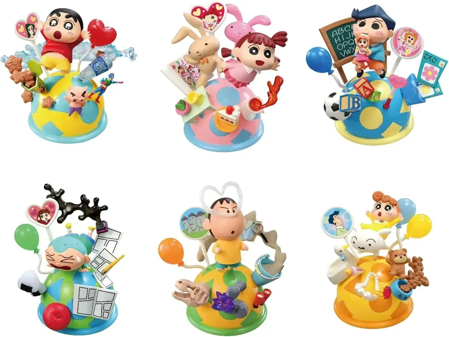 Re-Ment Crayon Shin-chan Pop Out World Excitement Collectible Set