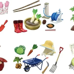 Re-Ment Petite Sample Veggie Cultivation Box Set Diorama Display
