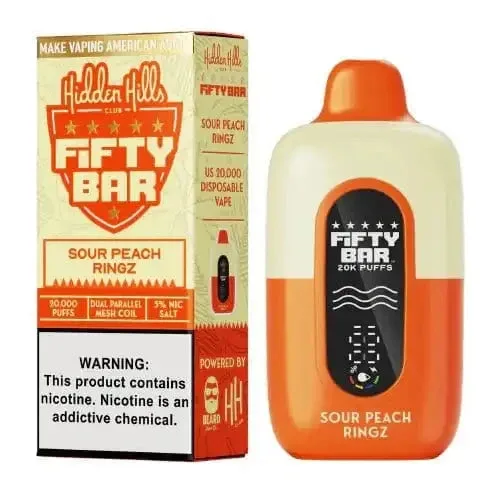 Sour Peach Ringz - Fifty Bar 20K Disposable Vape
