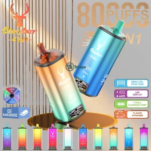 STAG BAR 80K 4in1 | 80000K Puffs & 4 Flavor Changer & LED Display Disposable Vape