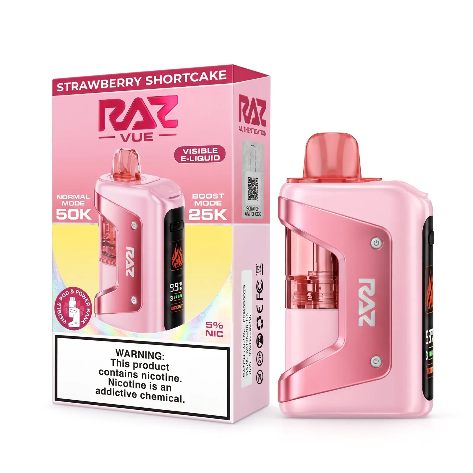 Strawberry Shortcake - RAZ Vue 50K Disposable Vape Kit