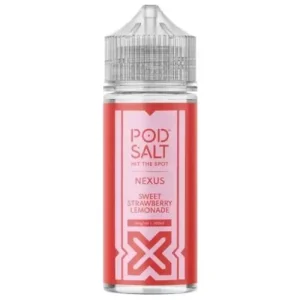 Sweet Strawberry Lemonade 100ml Pod Salt Nexus 0mg E Liquid - 70VG/30PG Cloud Chaser