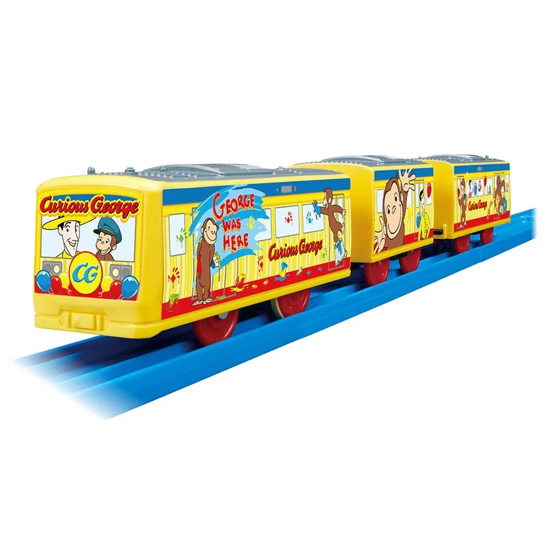 Takara Tomy Plarail Curious George Train Toy for Kids Ages 3 and Up
