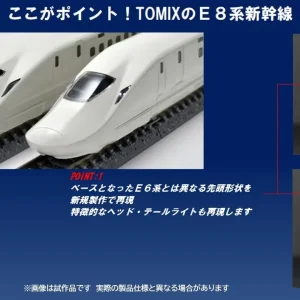 Tomytec Tomix N Gauge JR E8 Yamagata Shinkansen Tsubasa 97965 N Scale Model Train Set