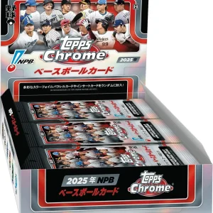 Topps 2025 NPB Chrome Baseball Card Box – 24 Packs, 4 Cards Each