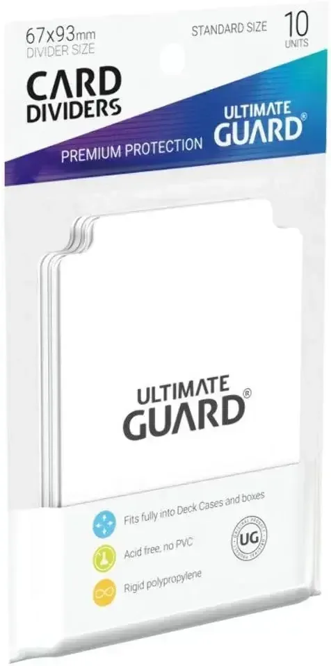 Ultimate Guard Card Divider Organizer 10-Pack White