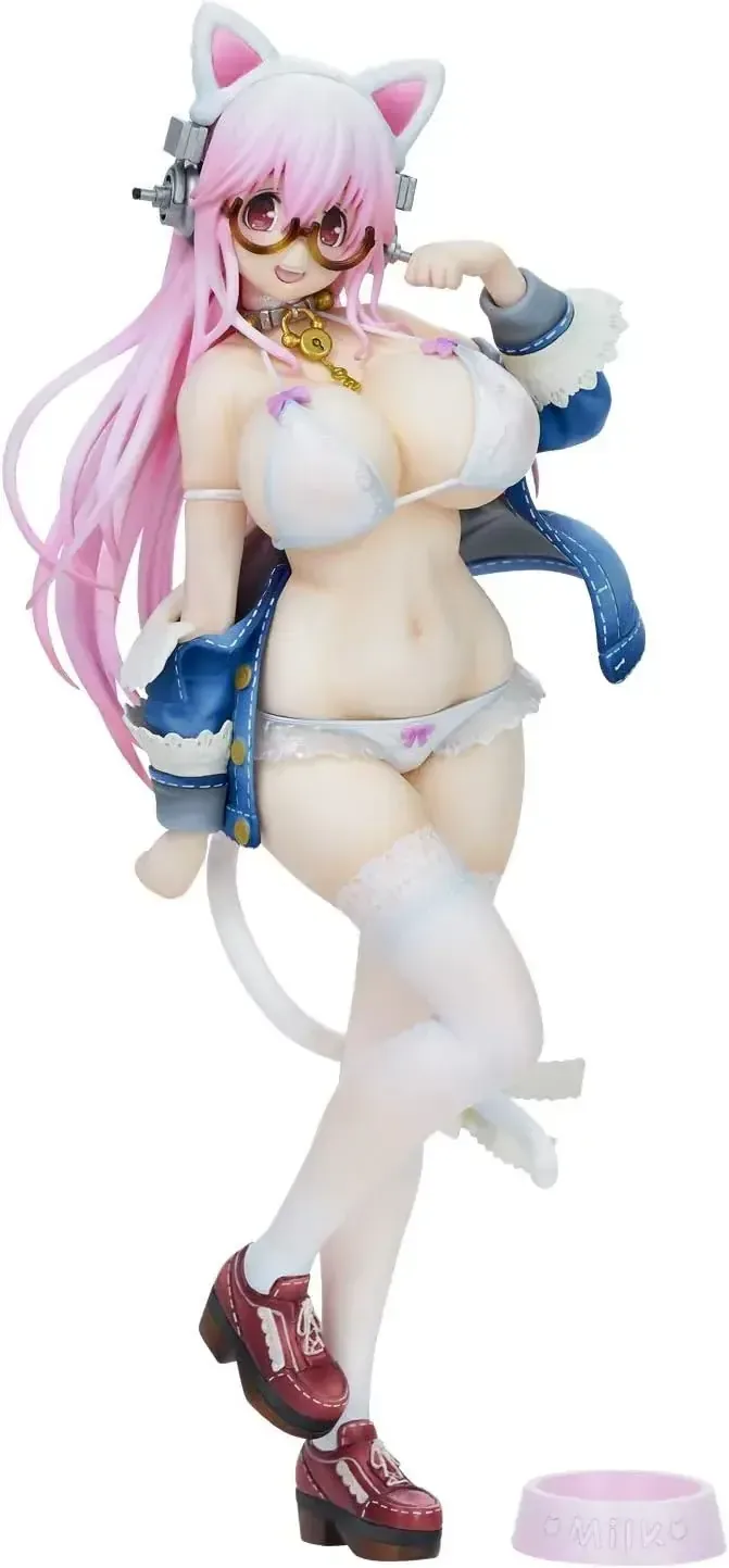 Union Creative Super Sonico White Cat PVC ABS Figure 270mm
