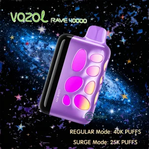 Vozol Rave 40K – 40,000 Puffs, Beat-Sensing Display, 5% Nicotine(EU)
