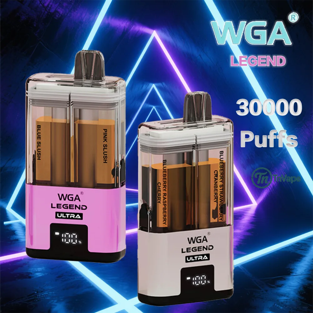WGA Legend 30K – Dual-Flavour 2 in 1 Mesh Vape | 30,000 Puffs, Display Screen & Type-C Charging