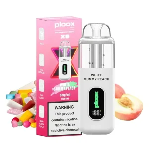 White Gummy Peach - Ploox XS 25k Disposable E-Hookah