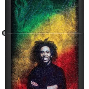 Zippo Lighter - Black Light Bob Marley