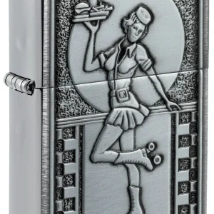Zippo Lighter - Roller Waitress